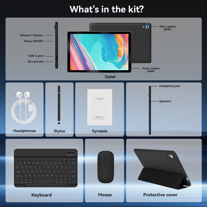 10" Android 15 Tablet Set (24GB+128GB)