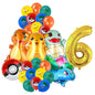 Classical Pikachu Birthday Party Decoration Set (Backdrop · Balloons · Tableware · Kids Event Supplies)