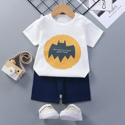 Casual Baby Boy Short Sleeve Sports T-shirt and  Shorts Set