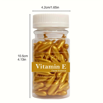 Vitamin E Serum Capsules – Single‑Use Hydrating & Moisturizing Facial Essence (90 Capsules)