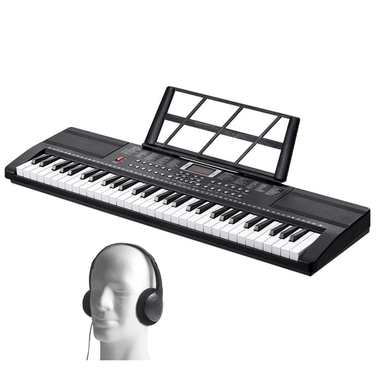 SucceBuy 61‑Key Digital Keyboard – Portable Electric Piano with 200–600 Tones & 200–500 Rhythms for Beginners