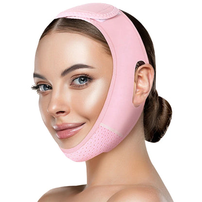Reusable V‑Line Face Strap – Chin‑Up Patch & Double Reducer Lifting Belt for Sagging Skin