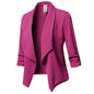 Women’s Open‑Front Slim Blazer – Long Sleeve Office Cardigan