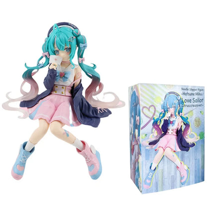 Animation Anime Beautiful Girl Hatsune Miku Handmade Devil Hatsune Miku Cat Ear Hatsune Miku Cute Handmade PVC Model Decorations