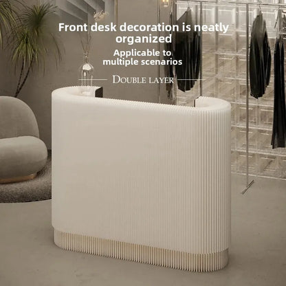 Honeycomb‑Structured Paper Front Desk / Welcome Reception Counter