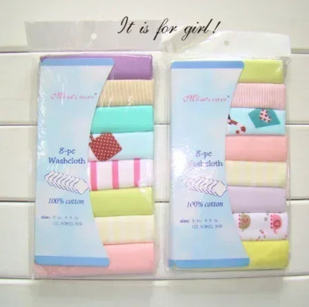 5/8 Pcs/Set Cotton Newborn Baby Towels Saliva Towel Nursing Towel