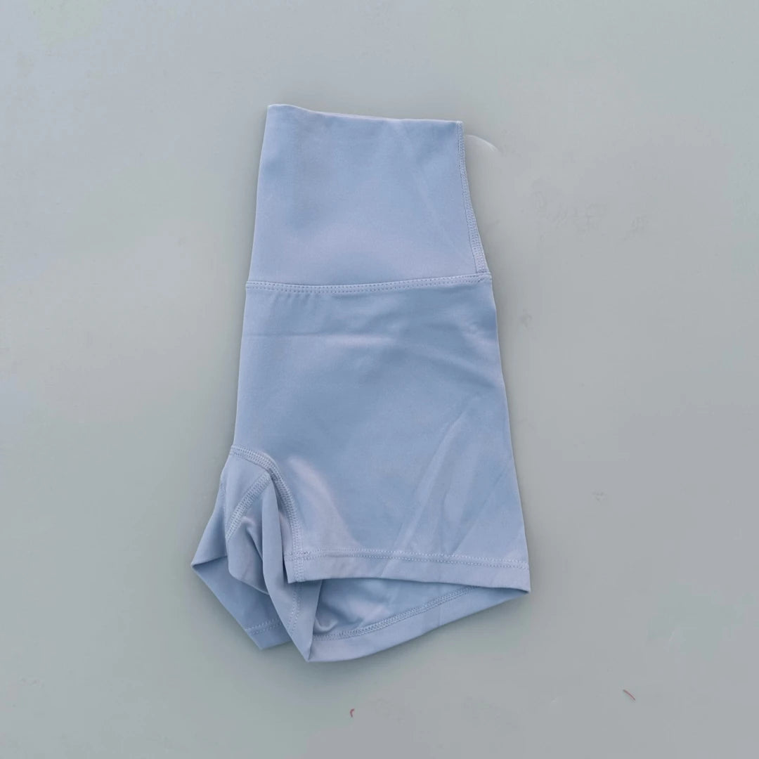 Solid Color High Waist Yoga Ultrashort Leggings Soft Women Gym Athletic Tight Sport Short Compression Comprehensive Training Jog
