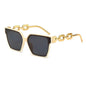 Women Cat Eye Retro Points Rectangle Vintage Sunglasses