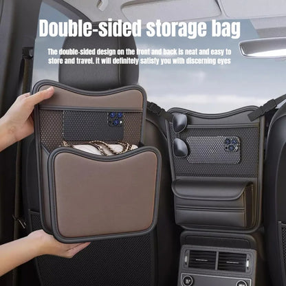 2026 Universal Car Seat Gap Organizer Storage Net Multifunctional Mesh Pocket for Handbag Water Bottle Auto Interior Accessories