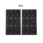 1/2‑Pack Silicone 9‑Cavity Madeleine Mold