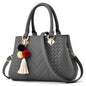 Women’s Large PU Shoulder Bag – Portable Bucket Crossbody Tote
