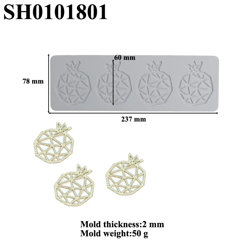 Meibum Fruit and Leaves Design Cake Lace Mat Sugarcraft Silicone Molds Fondant Cake Moulds Dessert Decorating Tools Bakeware