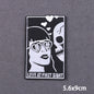 The Death Embroidery Iron On Patches For Clothing DIY Applique Patches On Clothes Skull Badges on backpack Jakcet