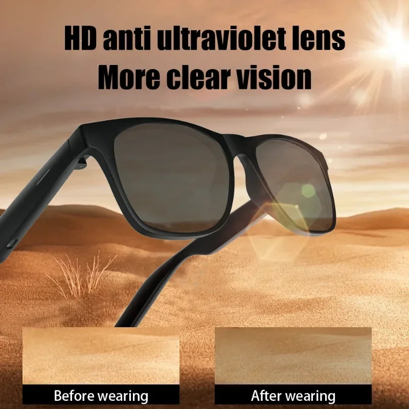 Bluetooth Glasses – Anti‑Blue Light, UV Polarized