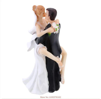 Bride & Groom Funny Wedding Cake Topper Figurine