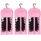 1/3pcs Premium Wig Storage Bags with Sturdy Metal Hangers - Black Transparent Design for Multiple Wigs & Hair Extensions