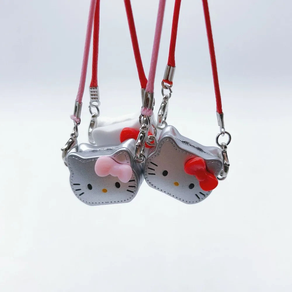 Hello Kitty 3D Bow Mini Crossbody Charm & Keychain
