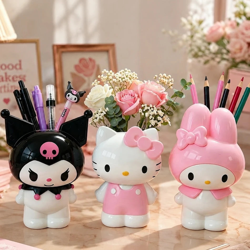 Kawaii Desk Organizer – Pen & Makeup Brush Holder