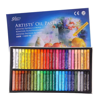 Oil Pastel Soft Stick Set – 25/50‑Color Artist Washable Non‑Toxic Round Pastels