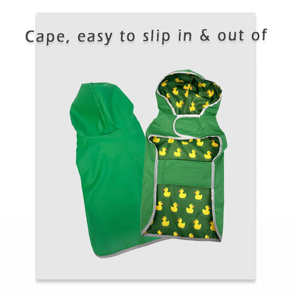 Stylish Double-Layer Raincoat with Two-Way Wear!
