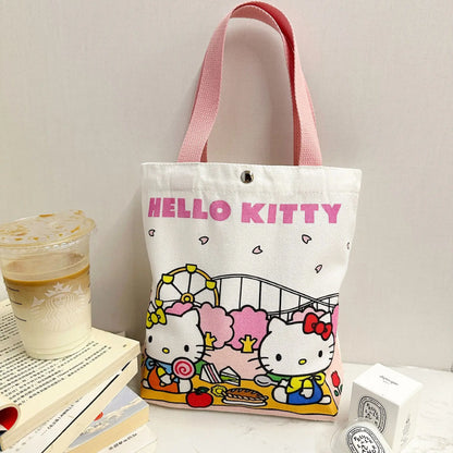 Hello Kitty Spacious Canvas Tote Bag (Kawaii Eco‑Friendly Market Bag)