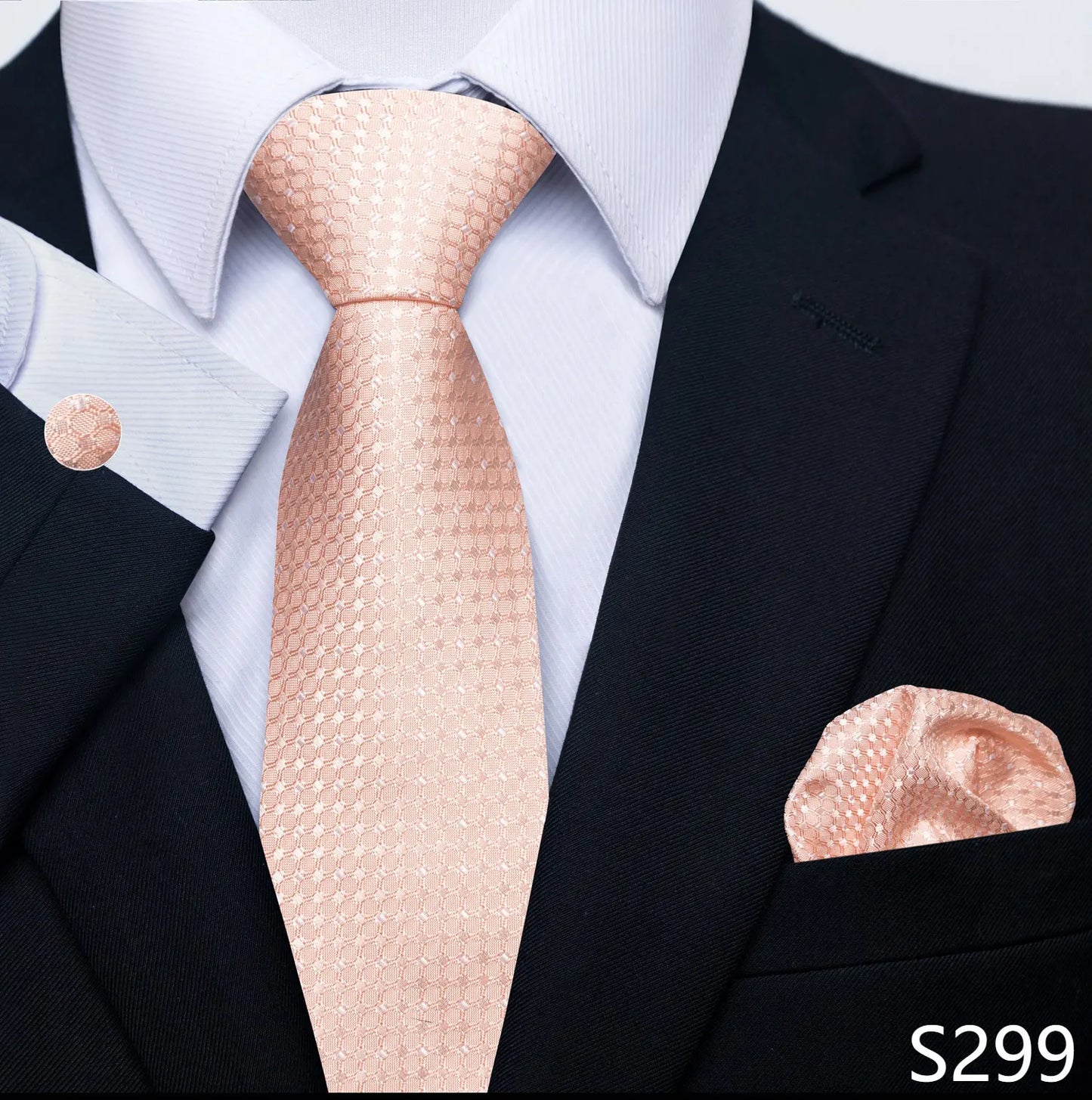Silk Tie Pocket Squares Necktie Suit Accessories