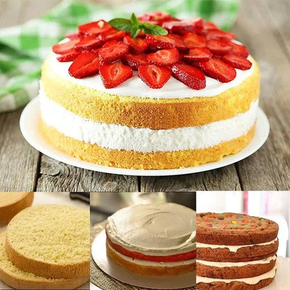 6-12inch Adjustable Stainless Steel Cake Slicer Mold Bakeware Cutter Cake Ring Baking Cake Tools Bread Slicer Layered BakingTool