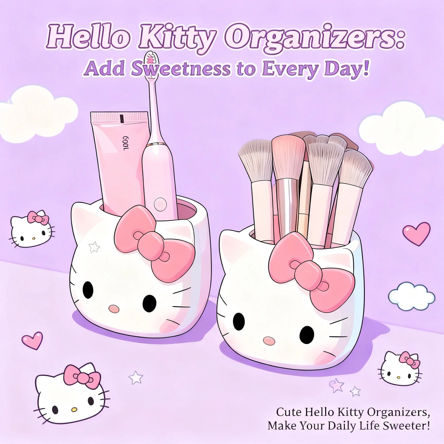 Hello Kitty Multi‑Functional Y2K Cosmetic Organizer