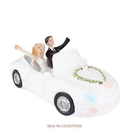 Bride & Groom Funny Wedding Cake Topper Figurine