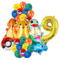 Classical Pikachu Birthday Party Decoration Set (Backdrop · Balloons · Tableware · Kids Event Supplies)