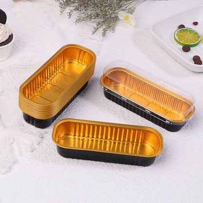 10‑Pack Mini Loaf Pans (With/Without Lids) – 6.8oz Aluminum Foil Bread & Muffin Containers