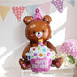 4D Bear Foil Balloon – Cute Baby Birthday Photo Prop & Baby Shower Party Decoration