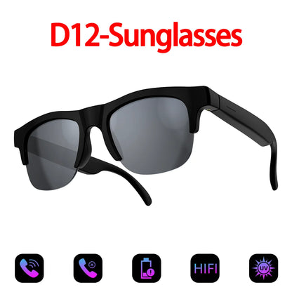 Smart Bluetooth Glasses – Music & Calls, Anti‑Blue Light