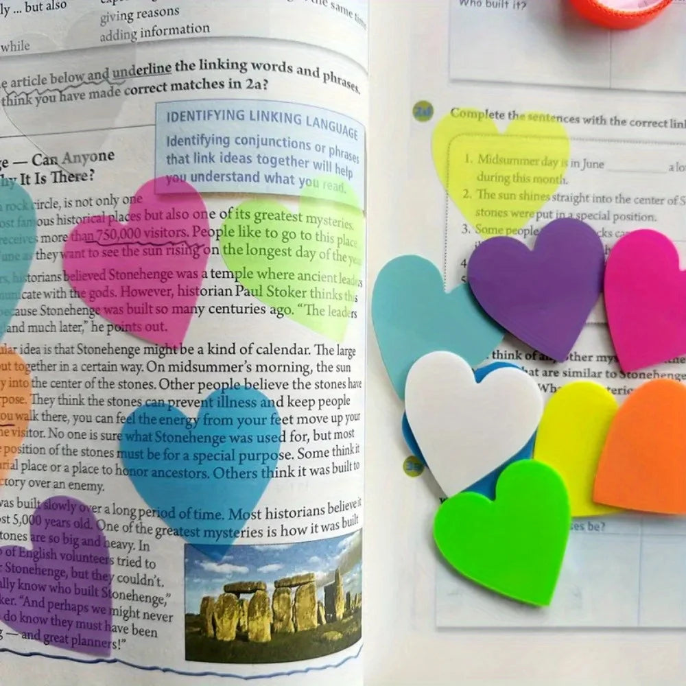 160 Pack Multipurpose Waterproof Durable Fluorescent/Solid Sticky Notes