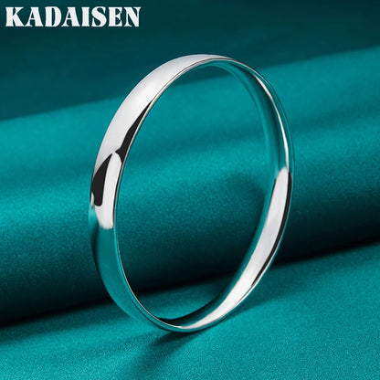925 Sterling Silver 10mm Smooth Round Bangle – Women’s Wedding & Fashion Jewelry