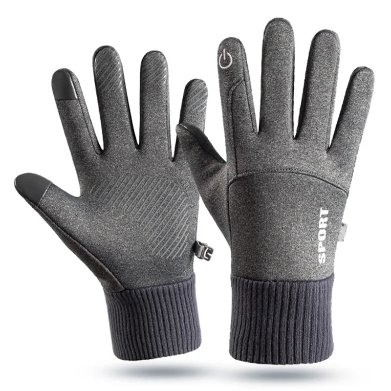 Winter Warm Full Fingers Waterproof Touch Screen Fleece Gloves