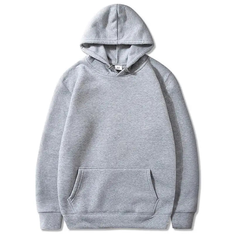 Men's and Women's Solid Color Pocket Hoodies: Fashionable, Casual, Sports Fitness Sweatshirts, Multi-Color Pullovers