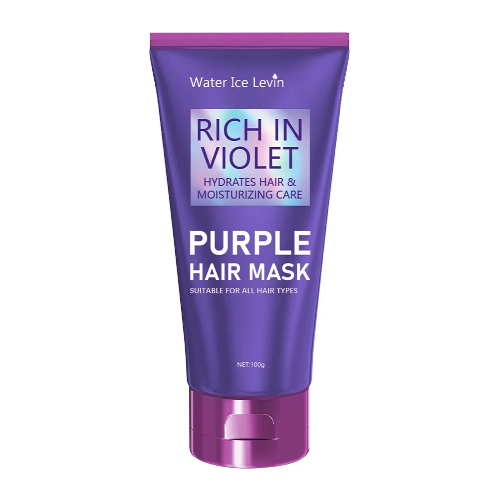 Purple Repair Damaged Hair Mask- Keratin Deep Nourishing Dry Frizzy Collagen Magical -5 Second to Soft Shiny Hair