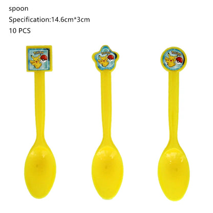 Pikachu Birthday Party Decoration Set (Backdrop · Balloons · Tableware · Kids Party Kit)