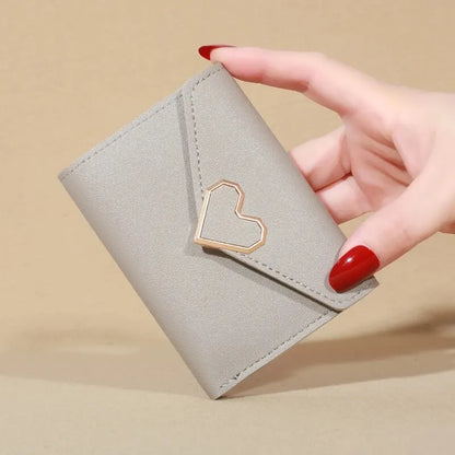 Women's Metal Small Wallet Short Fold