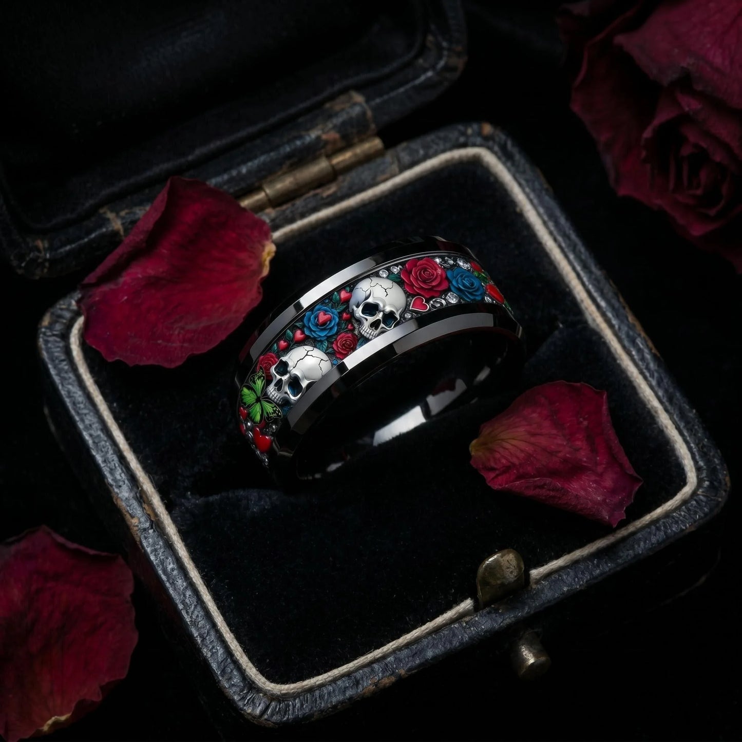 8mm Stainless Steel Ring skull design