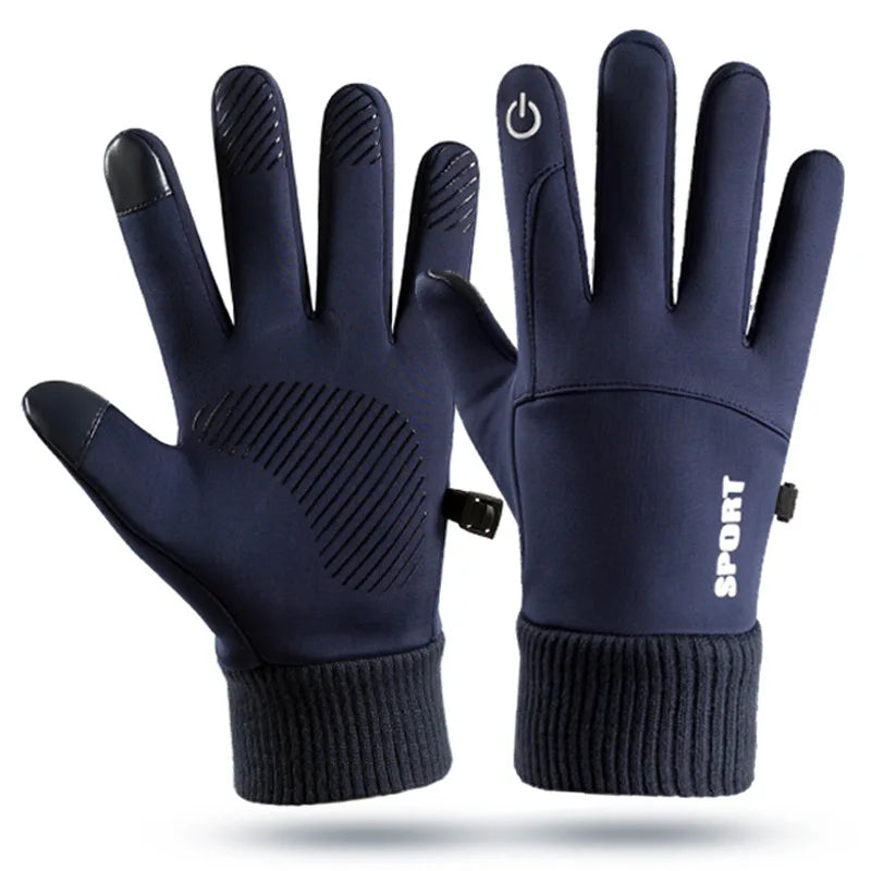 Winter Warm Full Fingers Waterproof Touch Screen Fleece Gloves