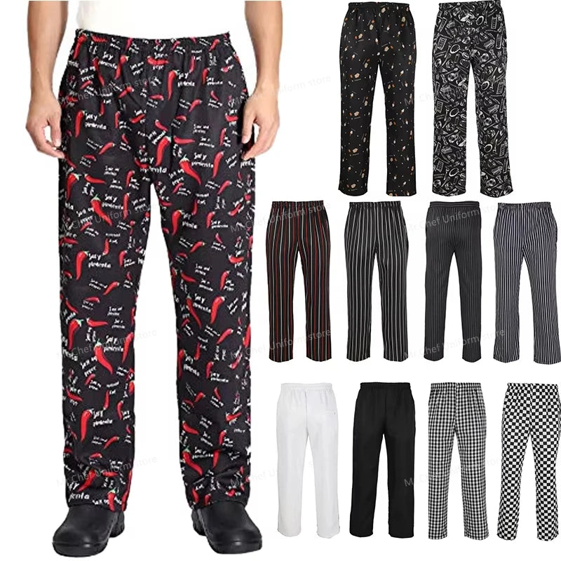 Unisex Chef Pants (Lightweight Baggy Cook Trousers)
