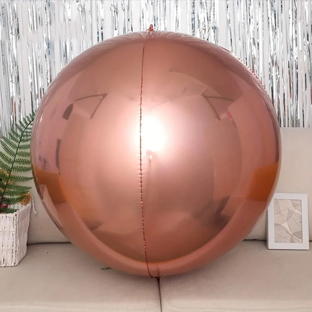 1/3/5pcs 32inch Silver Gold 4D Balloon Foil Mylar Sphere Balloon for Birthday Party Wedding Valentine's Day Baby Shower Decora