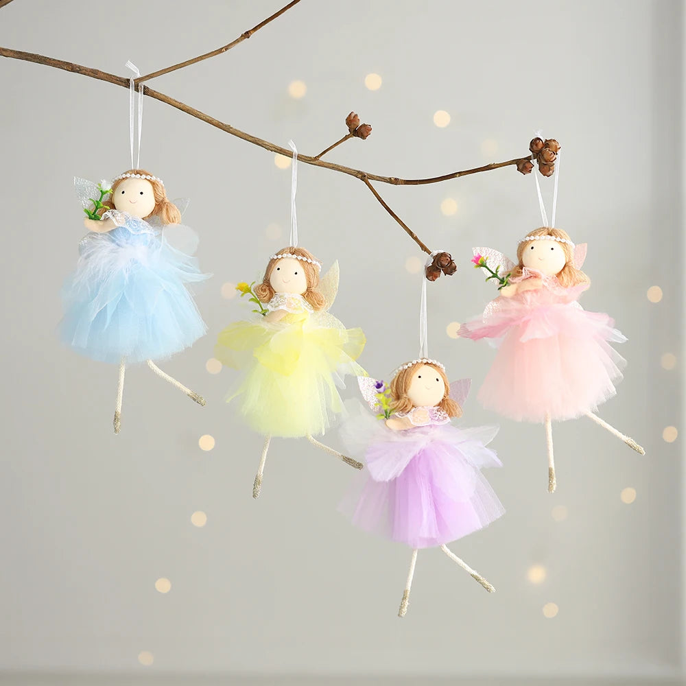 1pc Easter Flower Fairy Decoration Cute Rabbit Hanging Pendant Spring Easter Party Decor Birthday Baby Shower Supplies Kids Gift