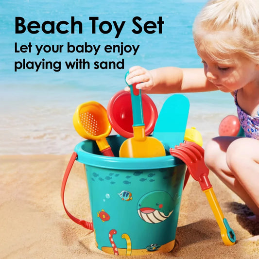 Summer Beach Set Toys For Kids Digging Sand Plastic Bucket Watering Bottle Shovels Children Beach Water Game Toys Tools
