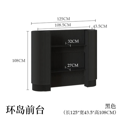Honeycomb‑Structured Paper Front Desk / Welcome Reception Counter