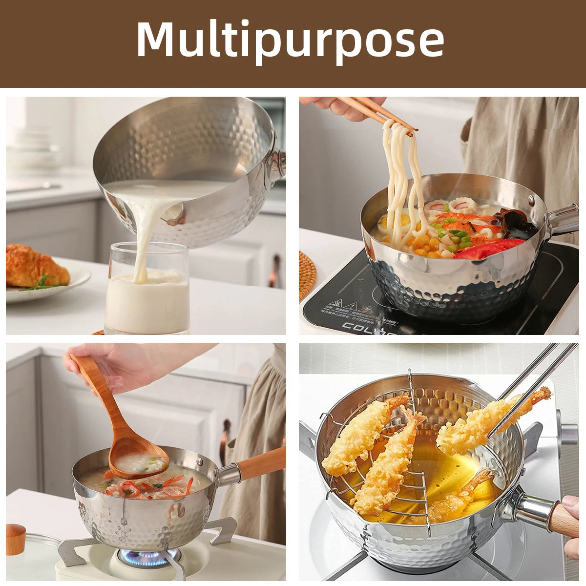 Professional Stainless Steel Saucepan with Lid