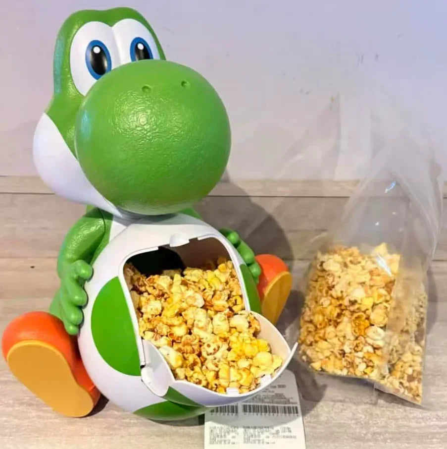 Green Dinosaur Popcorn Storage Bucket (Mario Galaxy Movie Model)