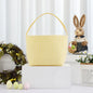 Seersucker Easter Basket Halloween Stripped Bucket Kids Boys Girls Egg Hunt Carrying Gift Tote Bag Toys Party Decoration